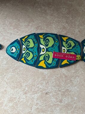 Handmade  Hanging Fish Mobile Ceroonce Moviles Argentina New With Tags Cero Once